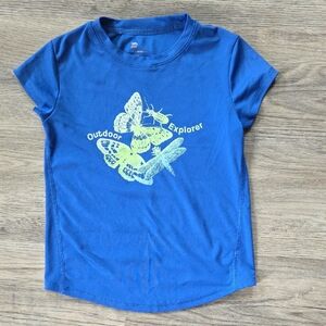 all in motion Royal Blue Short Sleeve Tee with Graphic Print